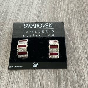 Swarovski clip earrings